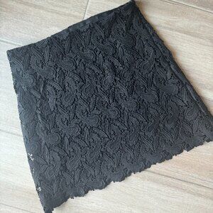 Express Lacey Black Mini Skirt with Hip Zipper Size 6